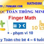 Dạy toán cho bé 4-6 tuổi - Học cộng, trừ phạm vi 10 - Dạy toán cho bé mẫu giáo -Maths9m Tungnx