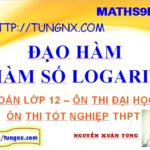 Đạo hàm hàm số logarit- hàm số logarit lớp 12 - học toán 12 online - Tungnx - Maths9m